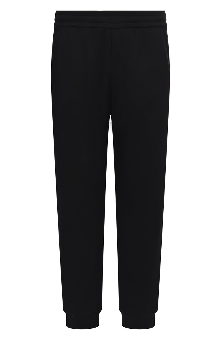 Мужские джоггеры GIORGIO ARMANI черного цвета, арт. GM001531/TE10668 | Фото 1 (Материал внешний: Синтетический материал; Длина (брюки, джинсы): Стандартные; Силуэт М (брюки): Джоггеры; Стили: Спорт-шик; Автоматизация ТО: Проставлено; Автоматизация состава: Проставлено)