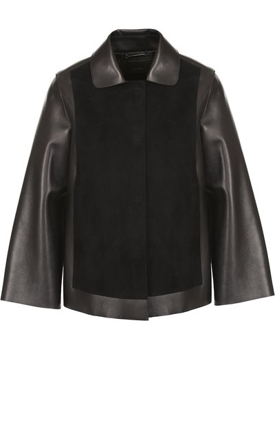 Кожаная куртка свободного кроя с замшевой отделкой GIORGIO ARMANI, арт. ZAG06P/ZAP11, фото 1