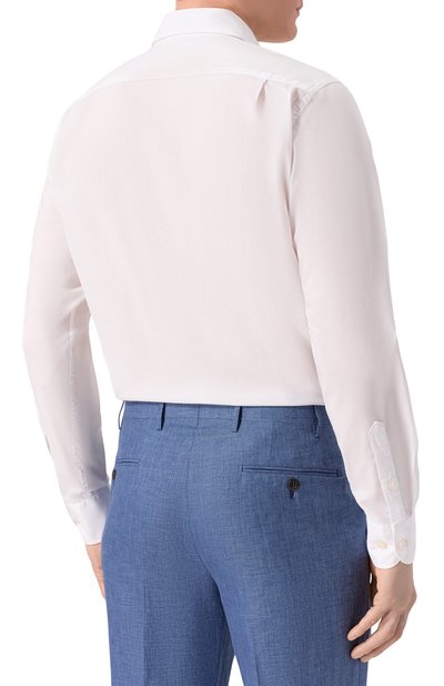 Хлопковая сорочка PAUL&SHARK белого цвета по цене 35100 руб., арт. 26413324CF, фото 4 Хлопковая сорочка PAUL&SHARK, арт. 26413324CF, фото 4