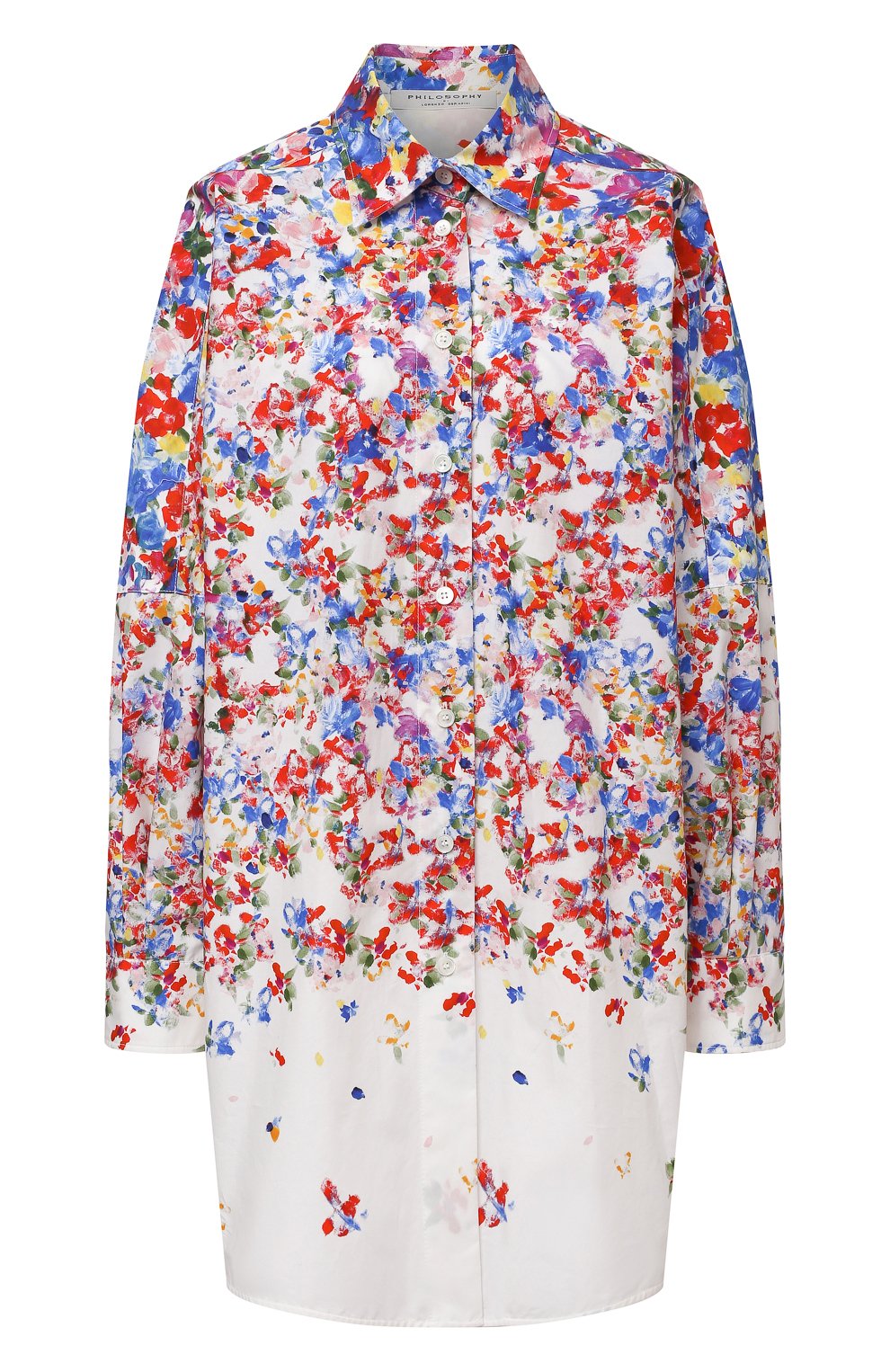 Хлопковая рубашка PHILOSOPHY DI LORENZO SERAFINI, арт. A0213/2143, фото 1