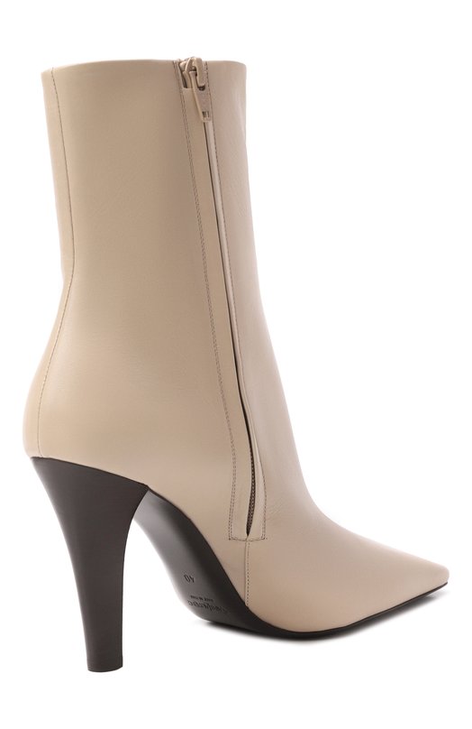 Кожаные ботильоны Jill 95 Saint Laurent 839843/AAE7L Кремовый  839843/AAE7L Фото 5