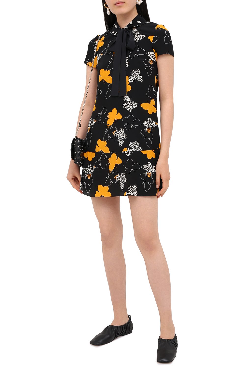 Шелковое платье REDVALENTINO разноцветного цвета по цене 79450 руб., арт. UR0VAF05/5EF, фото 2 Шелковое платье REDVALENTINO, арт. UR0VAF05/5EF, фото 2