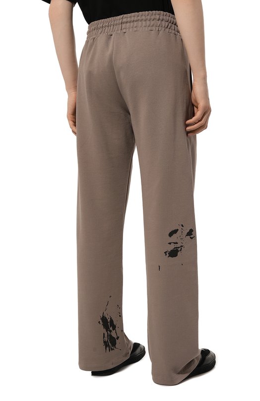 Хлопковые брюки Comme des Fuckdown CFABM01323 Коричневый  CFABM01323 Фото 4