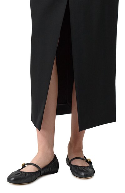 Кожаные балетки odette DOLCE & GABBANA, арт. CB0222/AV938, фото 3