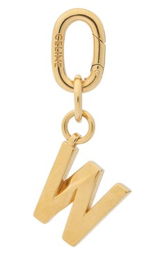 Женская подвеска alphabet w CELINE золотого цвета, арт. 49H106BRA | Фото 1 (Материал: Металл; Региональные ограничения белый список (Axapta Mercury): RU, Не проставлено; Нос: Не проставлено)