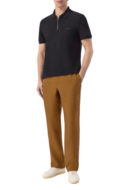 Поло из хлопка и шелка KITON, арт. UMM0275_001, фото 2