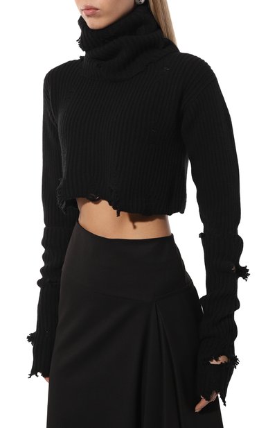 Шерстяной свитер ANN DEMEULEMEESTER, арт. 2402-W-KN34-KN048-099, фото 3