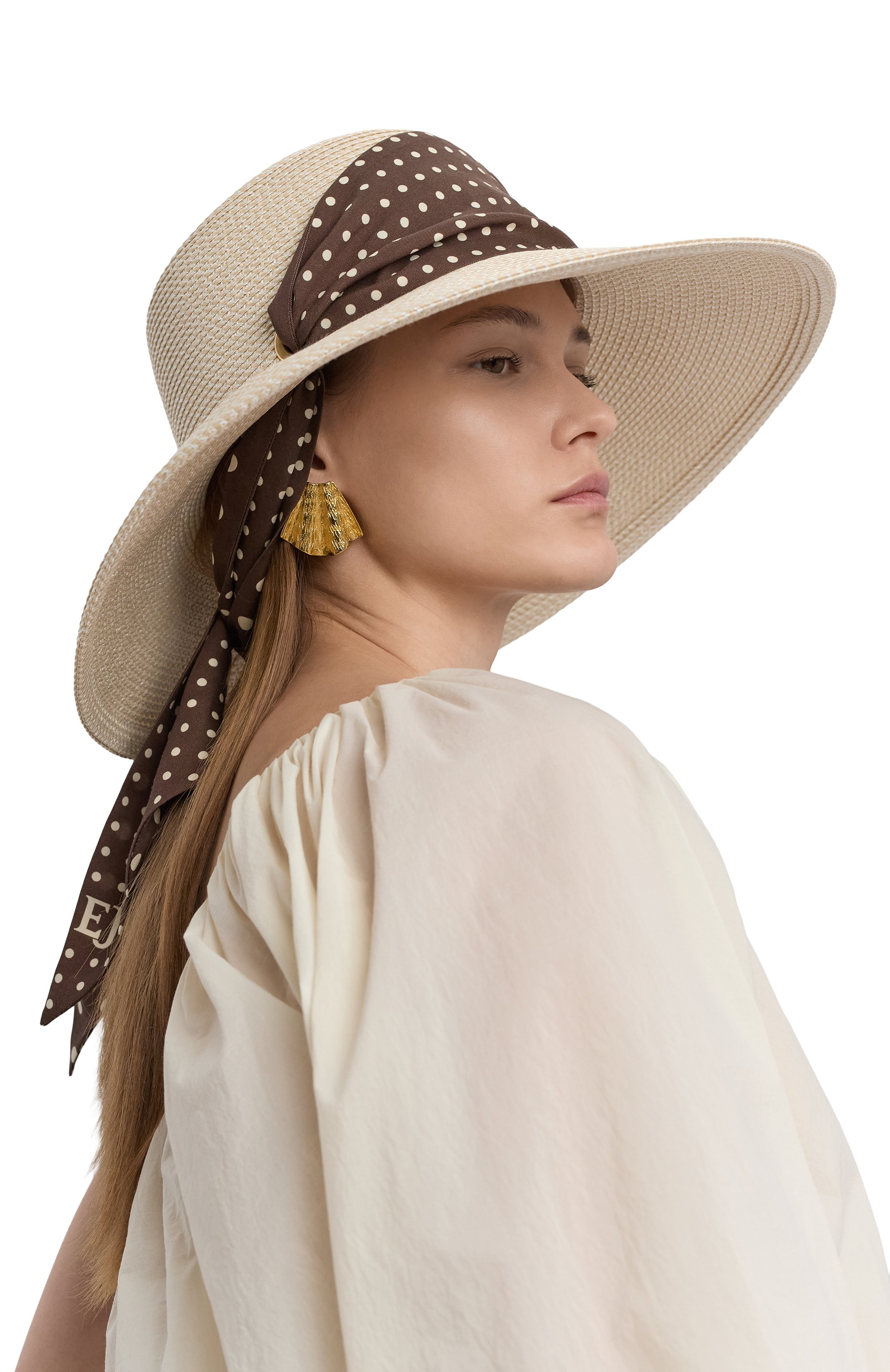 Шляпа twillybilly ERIC JAVITS, арт. 12182C/PEANUT/CH0C0LATE D0T, фото 2