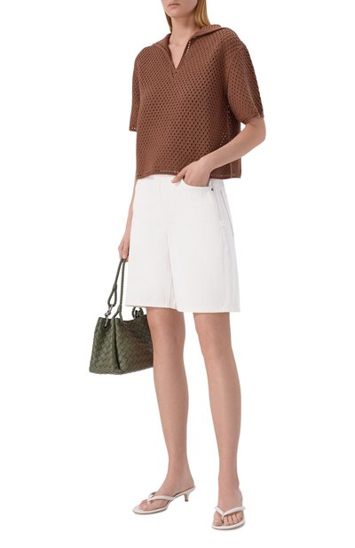 Женские джинсовые шорты wide leg 12 STOREEZ, арт. 136794