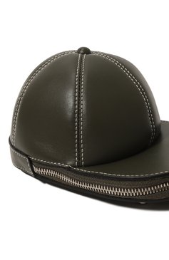 Женская сумка cap JW ANDERSON хаки цвета, арт. HB0230 LA0020 | Фото 3 (Драгоценные камни: Проставлено; Материал: Натуральная кожа; Размер: mini; Ремень/цепочка: На ремешке; Материал сплава: Проставлено; Сумки-технические: Сумки через плечо)