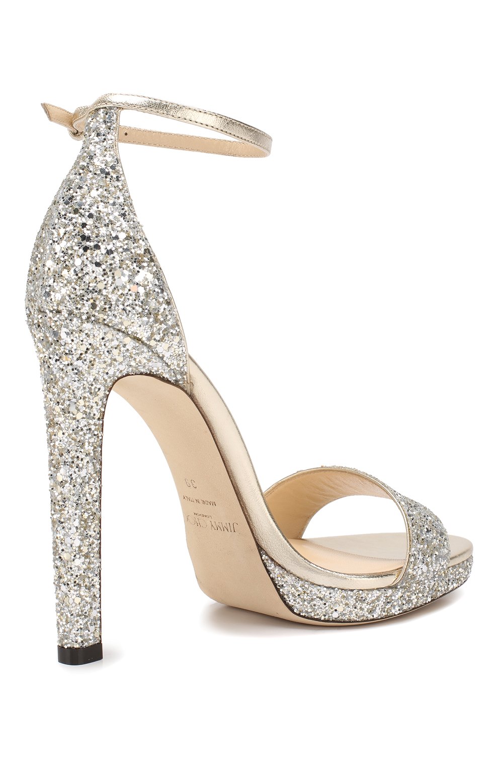 Комбинированные босоножки misty 120 JIMMY CHOO, арт. MISTY 120/CGF, фото 4