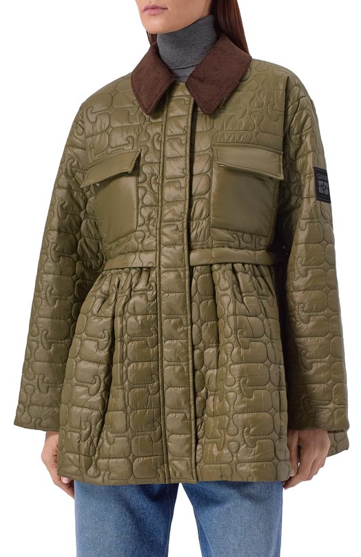 Куртка Ganni W0965/6905 Хаки  W0965/6905 Фото 3