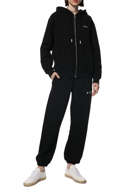 Хлопковый кардиган OFF-WHITE черного цвета по цене 73950 руб., арт. 0WBE005C99JER001, фото 2 Хлопковый кардиган OFF-WHITE, арт. 0WBE005C99JER001, фото 2