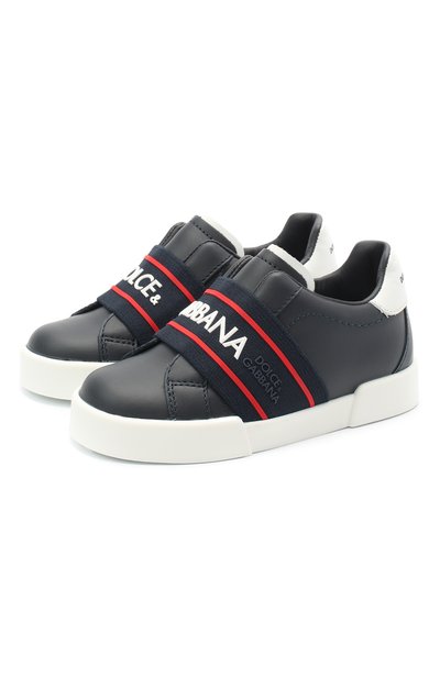 Кожаные кеды DOLCE & GABBANA, арт. DA0793/AF512/24-28, фото 1