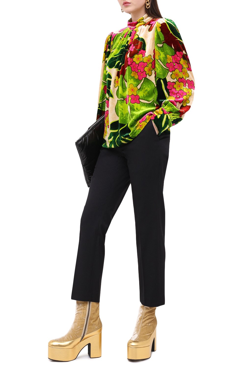 Брюки из хлопка и шерсти DRIES VAN NOTEN, арт. 202-30908-1285, фото 2