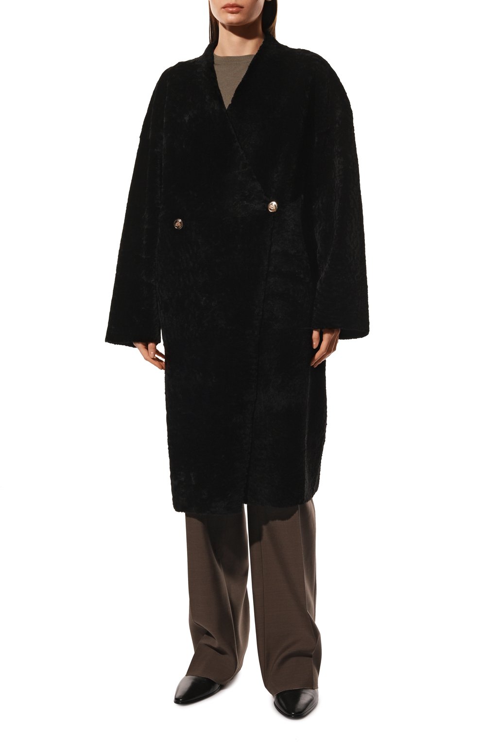 Двусторонняя дубленка VENERA M. черного цвета по цене 257360 руб., арт. 2755, фото 6 Двусторонняя дубленка VENERA M., арт. 2755, фото 6