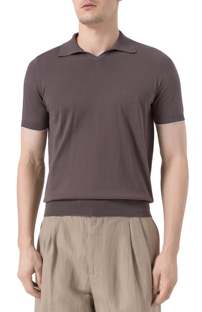 Хлопковое поло BRUNELLO CUCINELLI, арт. M29800145, фото 3