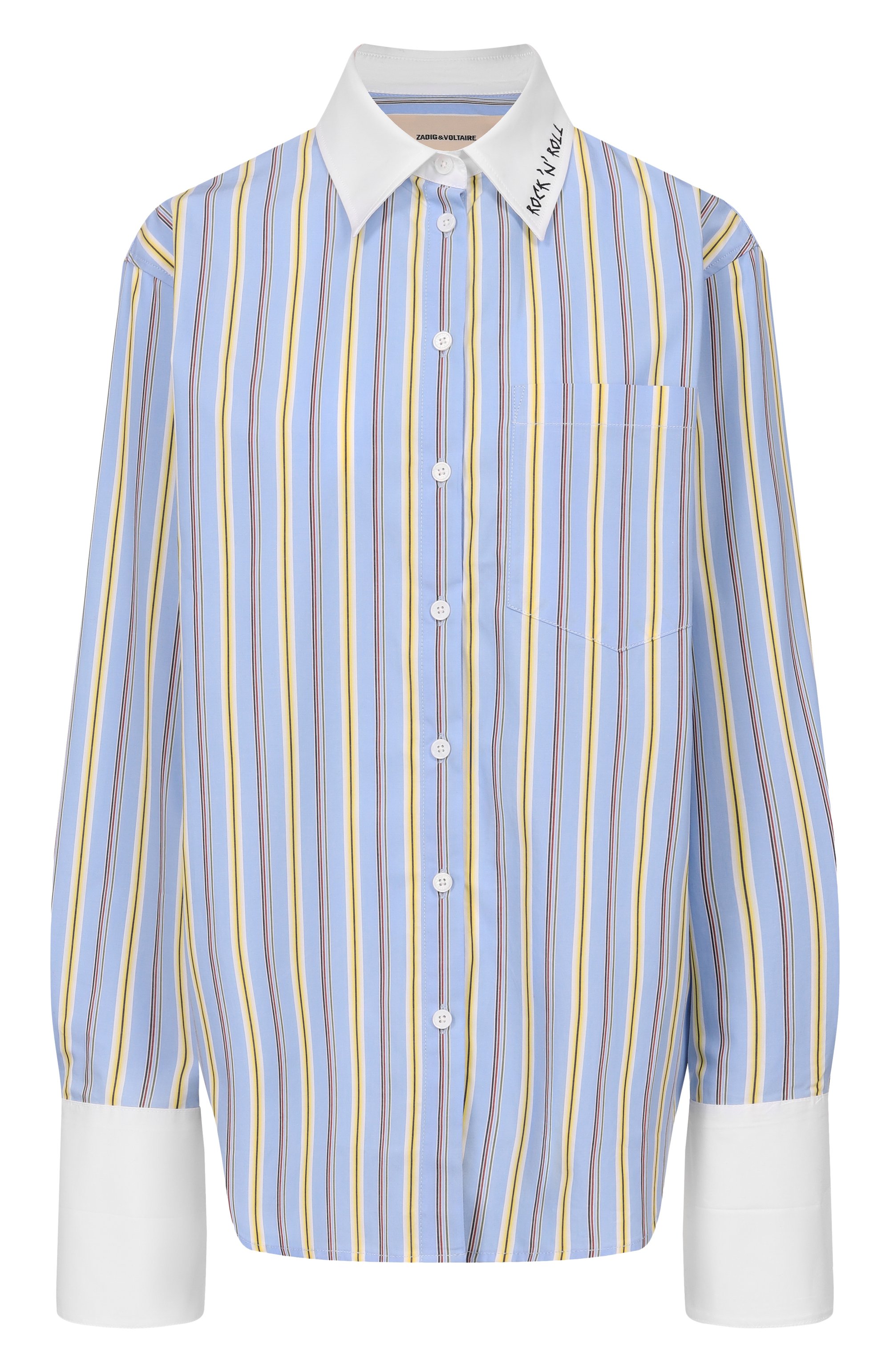 Хлопковая рубашка ZADIG AND VOLTAIRE, арт. WWSH02300, фото 1