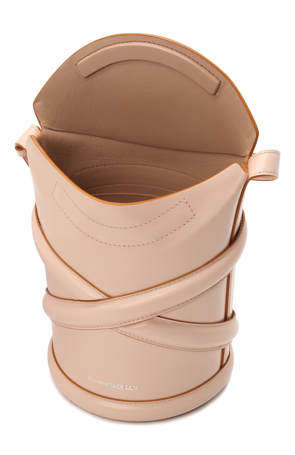 Сумка curve ALEXANDER MCQUEEN светло-бежевого цвета по цене 144500 руб., арт. 656467/1YB40, фото 4 Сумка curve ALEXANDER MCQUEEN, арт. 656467/1YB40, фото 4