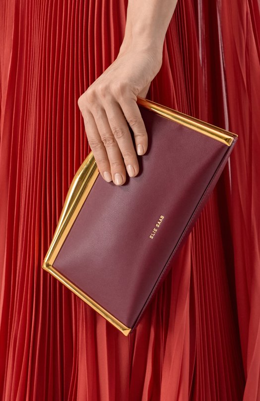 Клатч The Jolie Elie Saab B0015NW26/NL006 Бордовый  B0015NW26/NL006 Фото 2