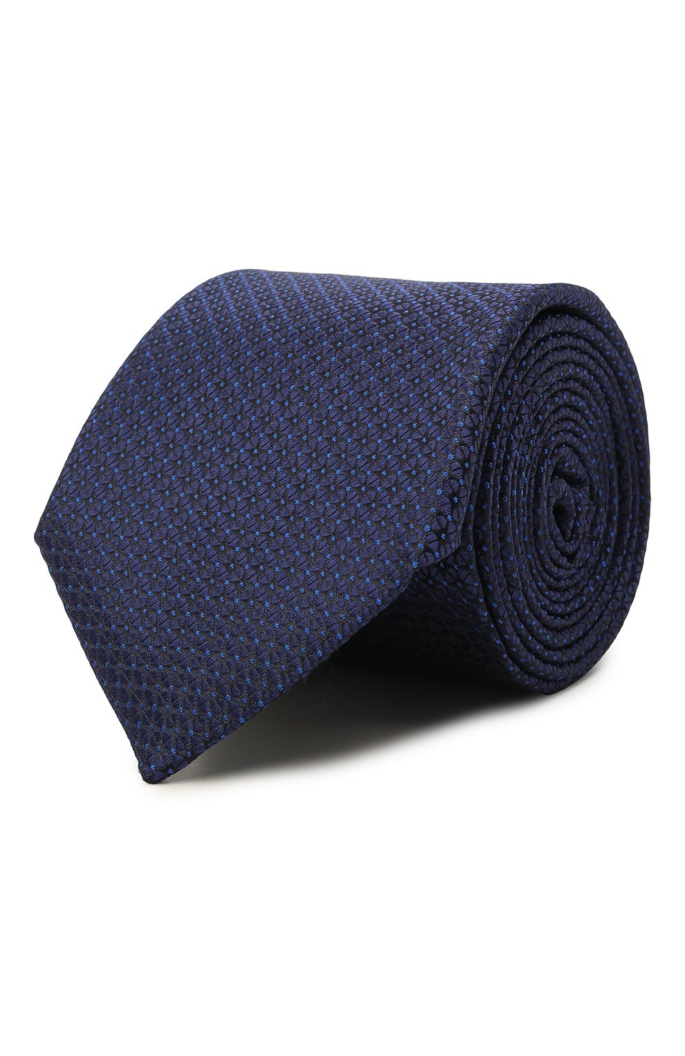 Шелковый галстук CANALI темно-синего цвета по цене 11500 руб., арт. 18/HJ03280, фото 1 Шелковый галстук CANALI, арт. 18/HJ03280, фото 1