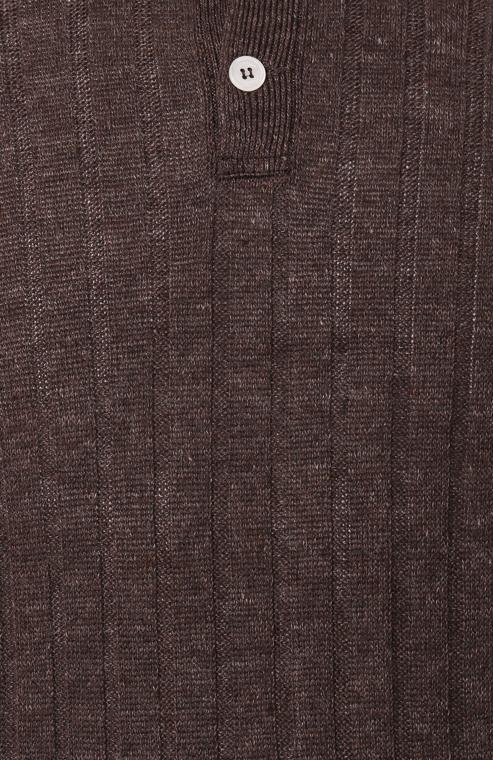 Поло изо льна и хлопка BRUNELLO CUCINELLI, арт. M2L707605, фото 6