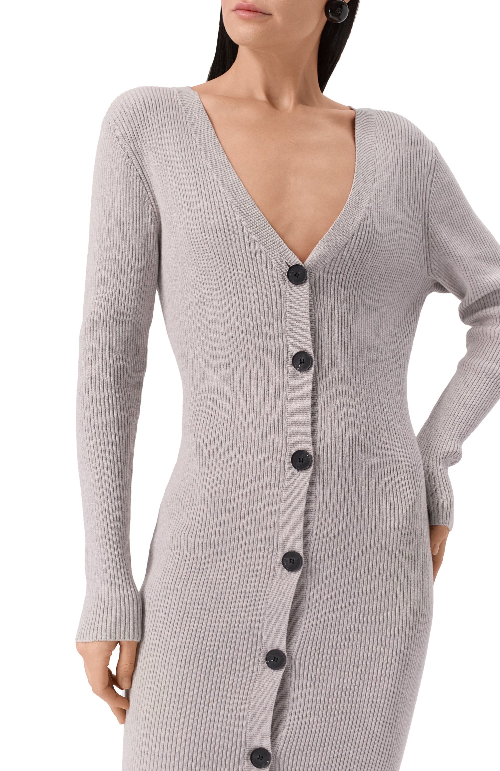 Платье из хлопка и кашемира IRO, арт. WP33S0RAM, фото 5