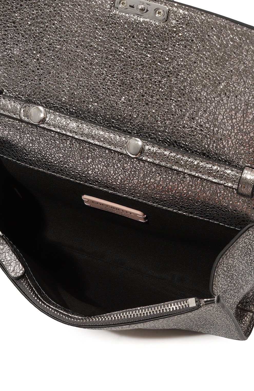 Сумка ever COCCINELLE серебряного цвета по цене 24800 руб., арт. E5 P9R 55 01 01, фото 5 Сумка ever COCCINELLE, арт. E5 P9R 55 01 01, фото 5