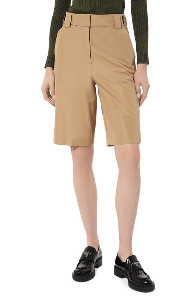 Шорты prada linea rossa PRADA бежевого цвета по цене 120000 руб., арт. 22H817-1V94-F0065-201, фото 3 Шорты prada linea rossa PRADA, арт. 22H817-1V94-F0065-201, фото 3