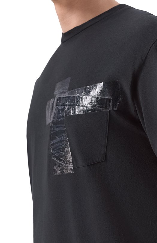 Хлопковая футболка Maison Margiela S67GC0048/S24575 Чёрный  S67GC0048/S24575 Фото 5