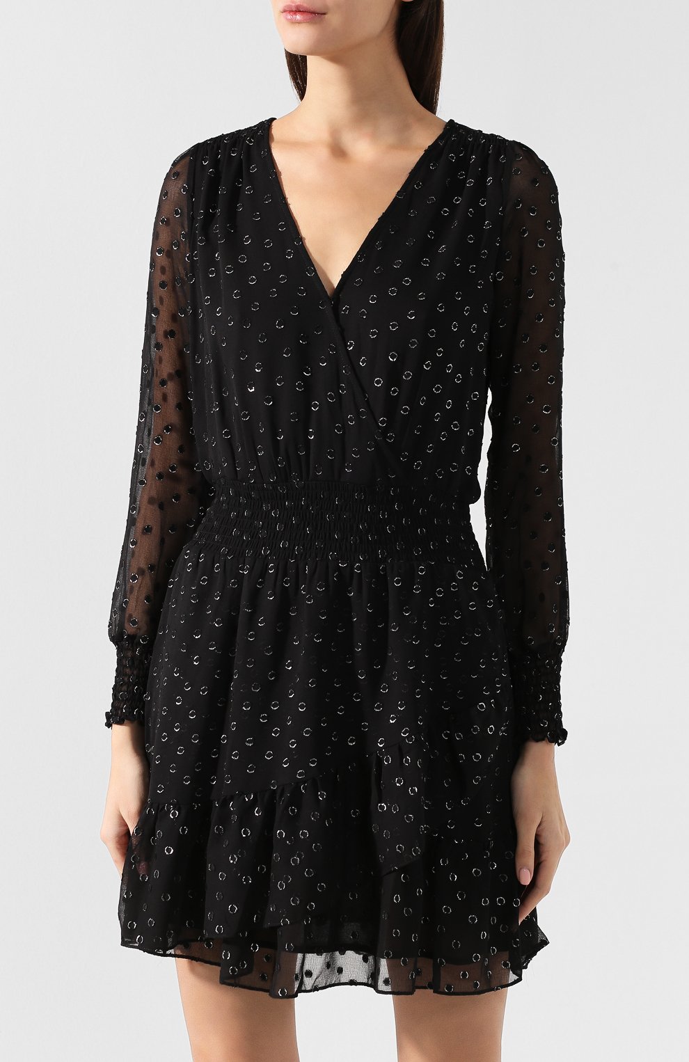 Приталенное платье MICHAEL MICHAEL KORS черного цвета по цене 29950 руб., арт. MH88XEYADL, фото 3 Приталенное платье MICHAEL MICHAEL KORS, арт. MH88XEYADL, фото 3