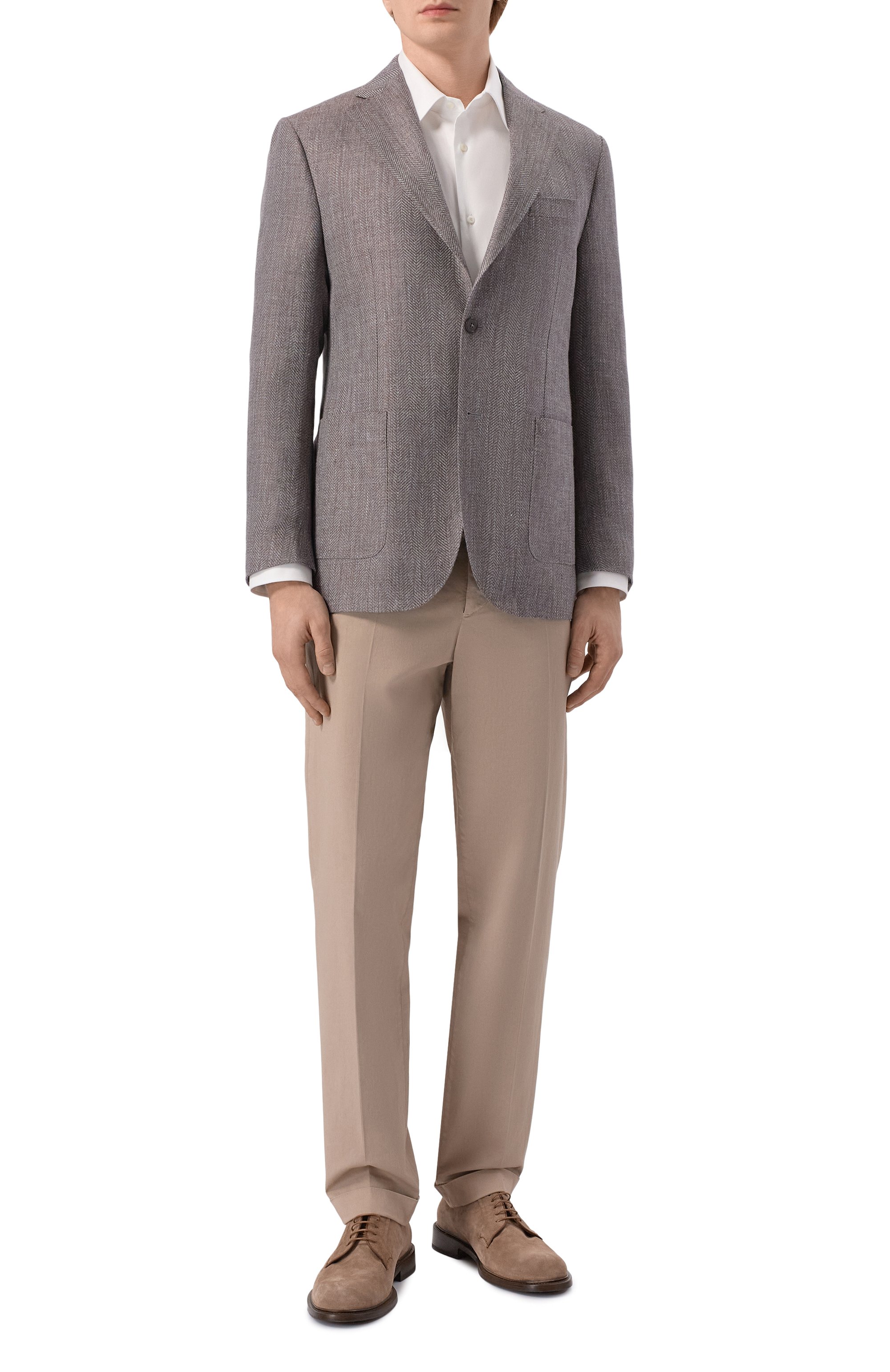 Пиджак изо льна и шерсти CORNELIANI серого цвета по цене 127500 руб., арт. 276018/2716319, фото 2 Пиджак изо льна и шерсти CORNELIANI, арт. 276018/2716319, фото 2