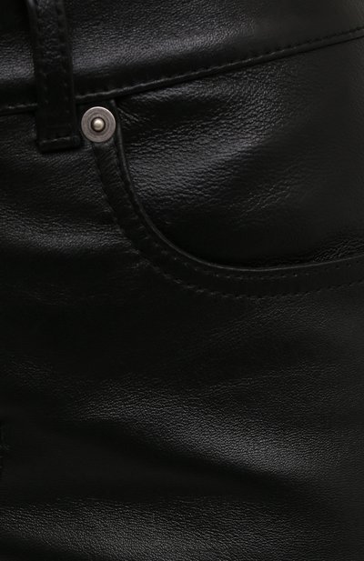Кожаные брюки SAINT LAURENT, арт. 496409/Y5RG2, фото 5