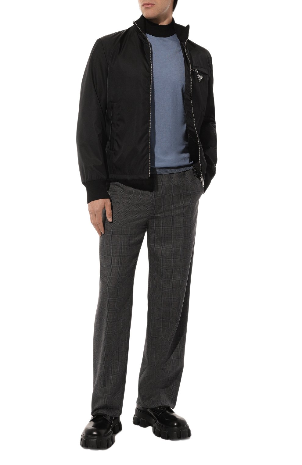 Шерстяная водолазка PRADA, арт. UMR489-1I19-F0154-211, фото 2