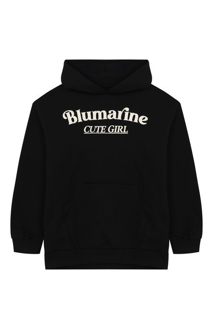 Хлопковое худи BLUMARINE, арт. BFFE0050/FF007/6-12A