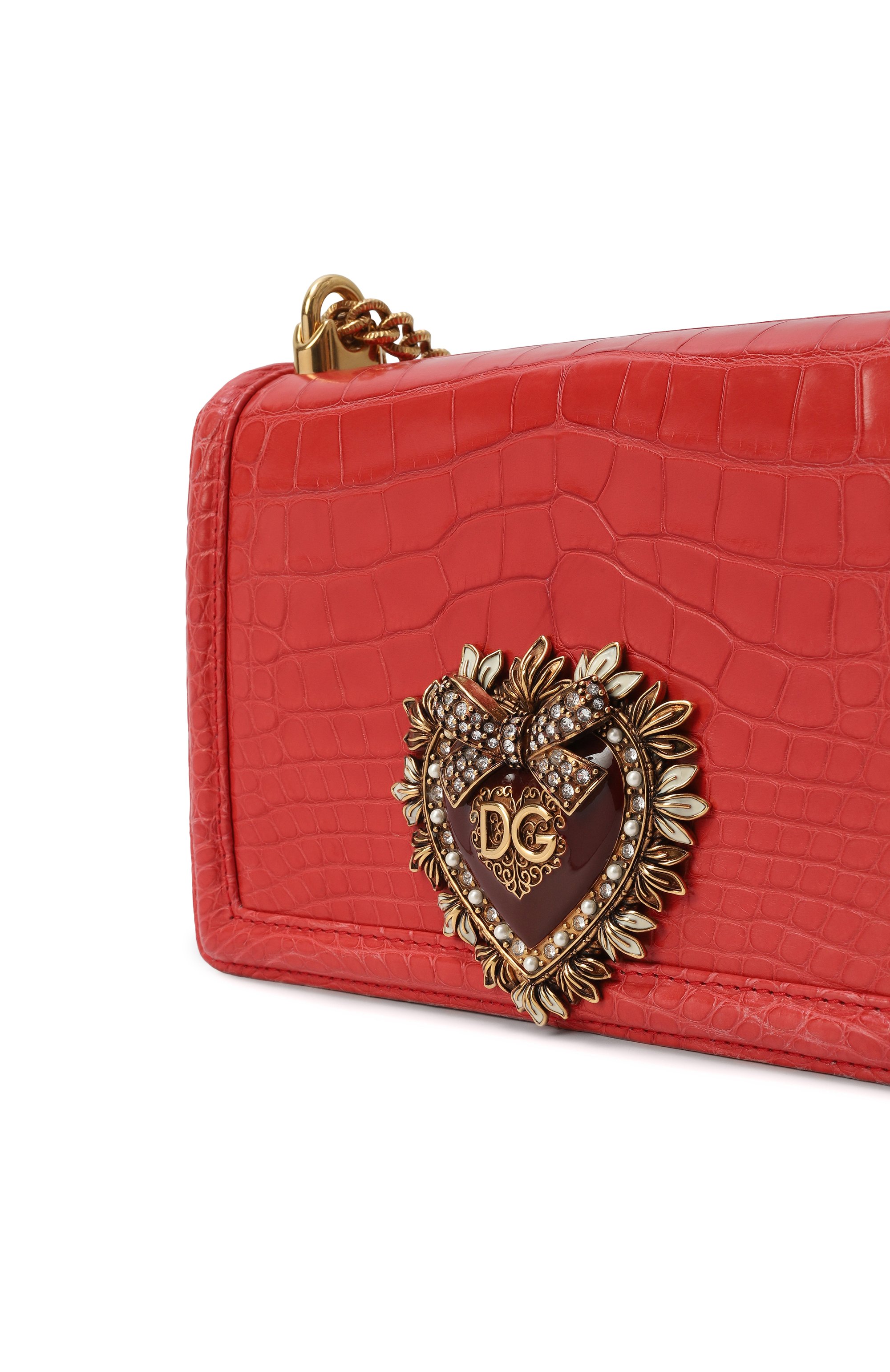 Сумка devotion из кожи аллигатора DOLCE & GABBANA, арт. BB6652/B2DE5/AMIS, фото 3