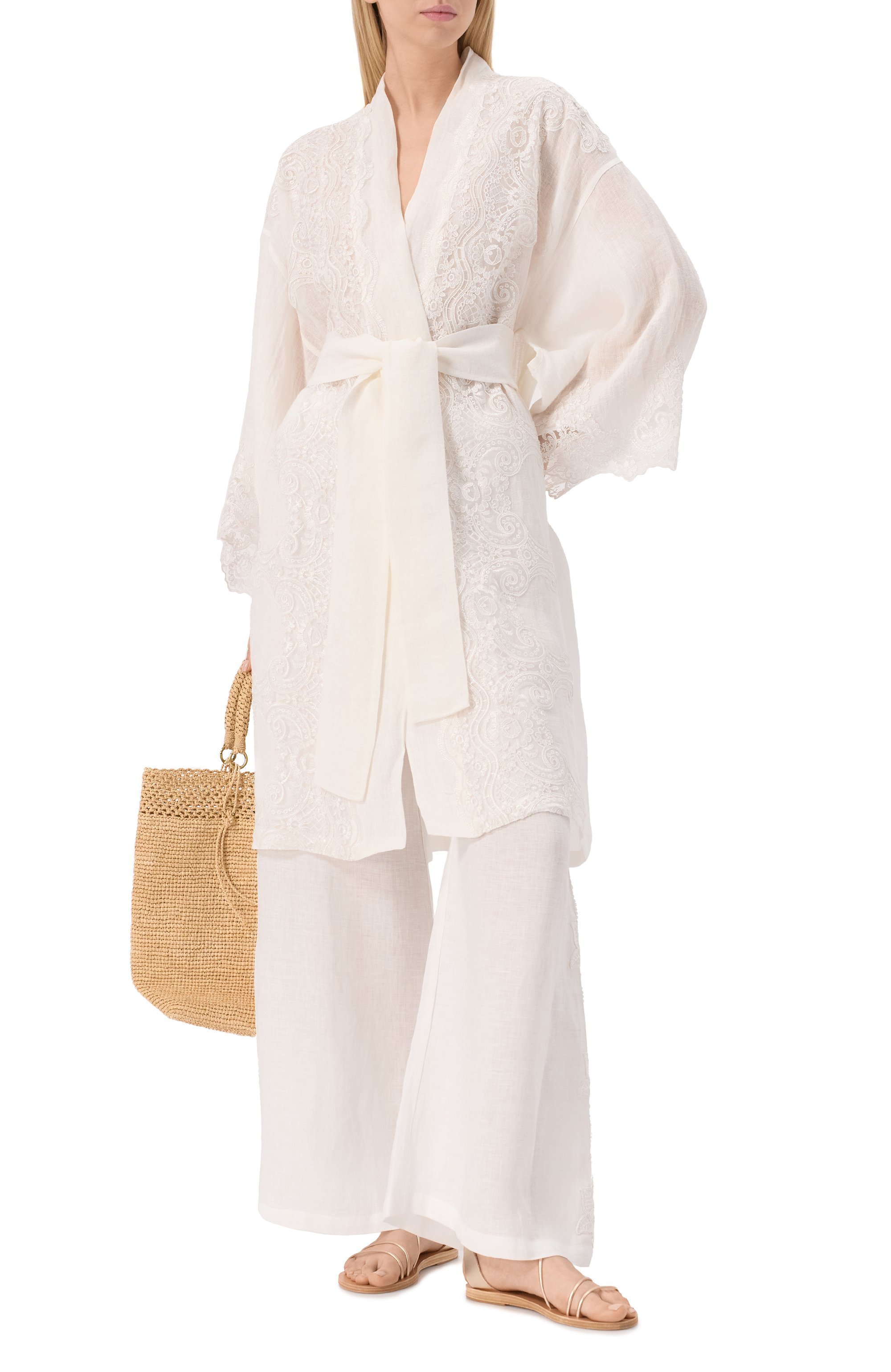 Кимоно изо льна и вискозы MAURIZIO, арт. W07112179, фото 2