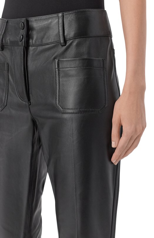 Кожаные брюки Jacob Lee WLP20125AW25B Чёрный  WLP20125AW25B Фото 5
