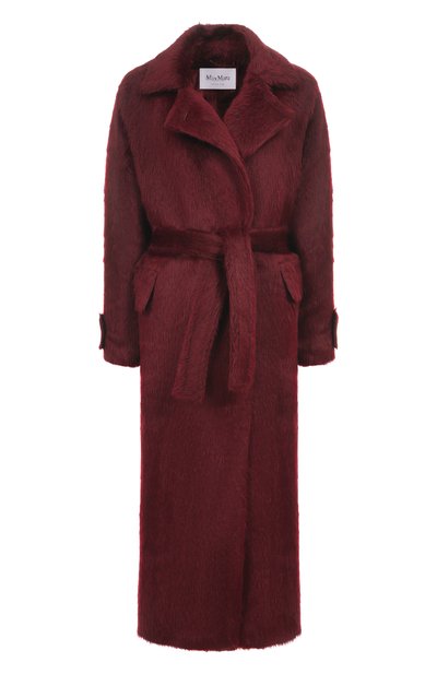 Шерстяное пальто MAX MARA бордового цвета по цене 430000 руб., арт. ALBATA1234, фото 1 Шерстяное пальто MAX MARA, арт. ALBATA1234, фото 1