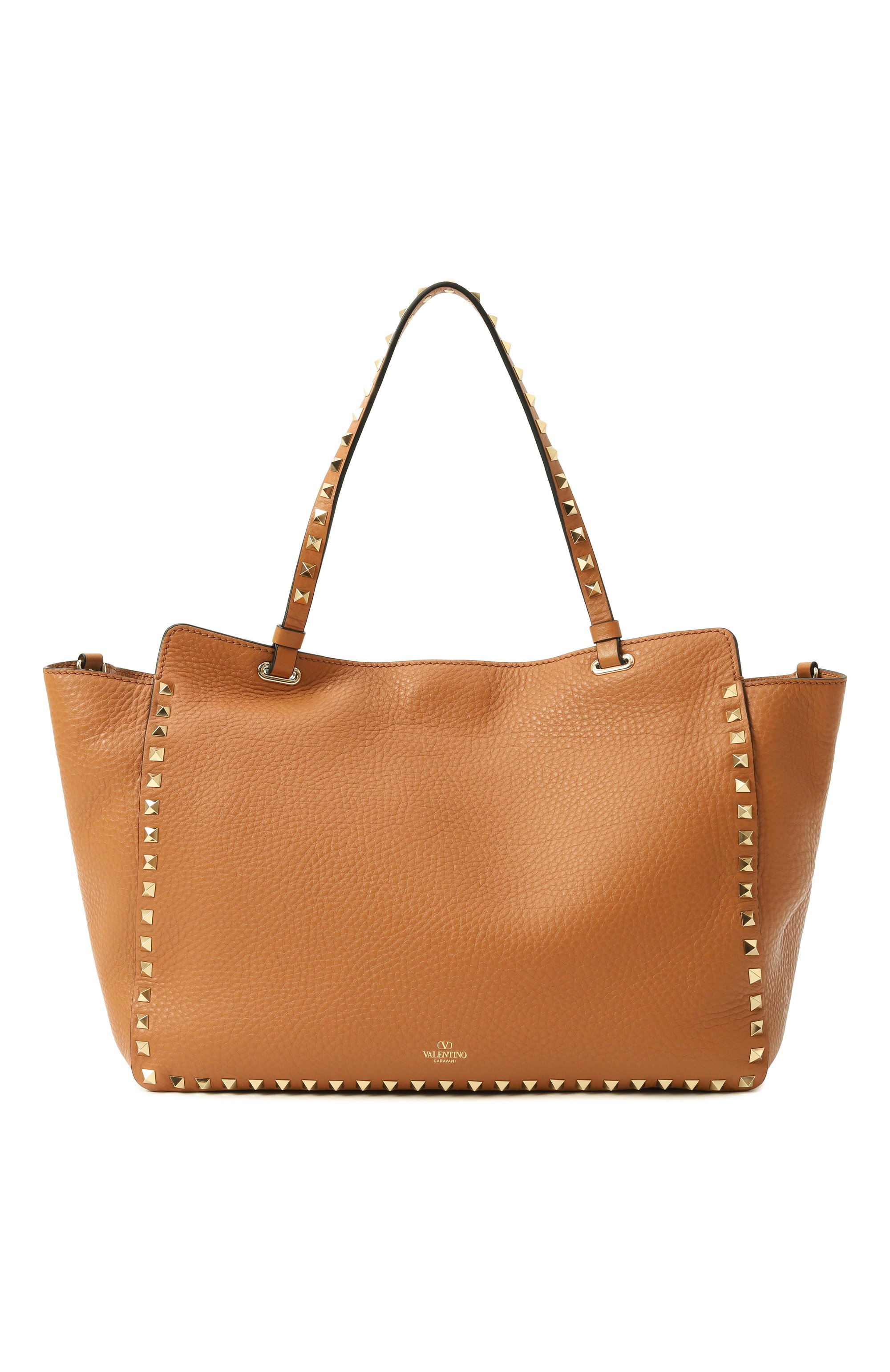 Сумка-тоут rockstud medium VALENTINO светло-коричневого цвета по цене 314500 руб., арт. 5W2B0970/VSF, фото 6 Сумка-тоут rockstud medium VALENTINO, арт. 5W2B0970/VSF, фото 6
