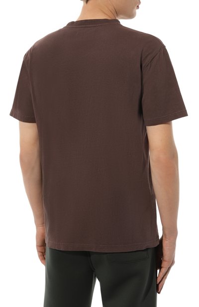 Хлопковая футболка MC2 SAINT BARTH темно-коричневого цвета по цене 7420 руб., арт. STBM/ARN0TT/00339E, фото 4 Хлопковая футболка MC2 SAINT BARTH, арт. STBM/ARN0TT/00339E, фото 4