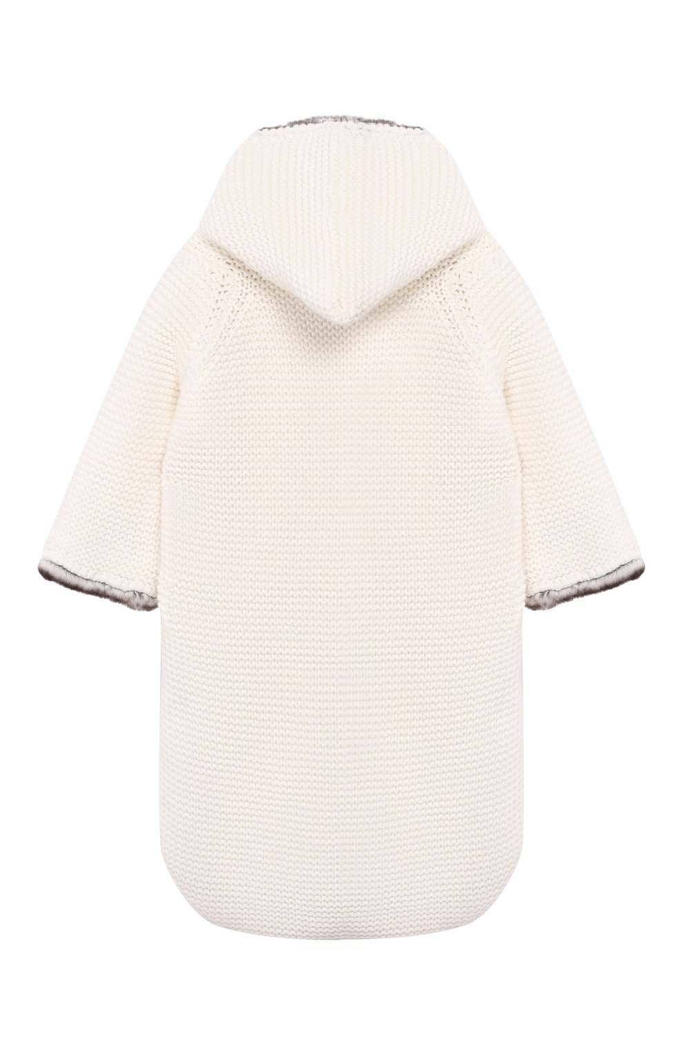 Кашемировый конверт с меховой отделкой LORO PIANA, арт. FAD5551, фото 2