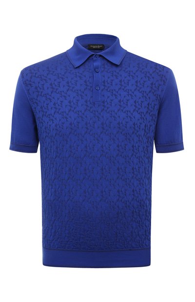 Мужская поло из шелка и хлопка STEFANO RICCI, арт. K818059P13/F23286