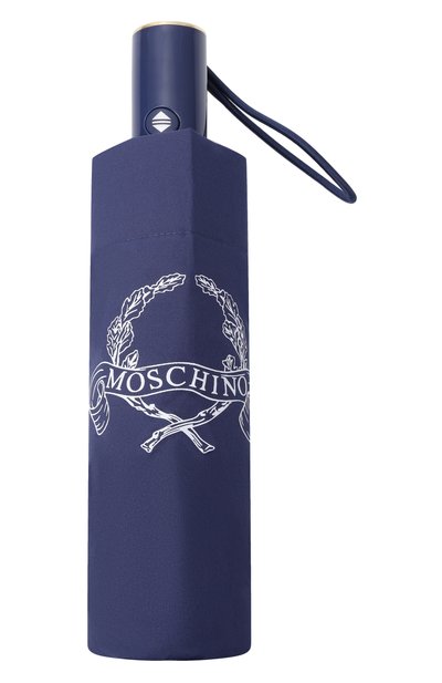 Складной зонт MOSCHINO синего цвета по цене 9950 руб., арт. 8981-0PENCL0SE, фото 5 Складной зонт MOSCHINO, арт. 8981-0PENCL0SE, фото 5