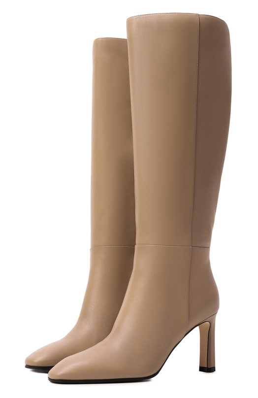 Кожаные сапоги MVST by Sergio Rossi MVST B15760/MNA501 Бежевый B15760/MNA501