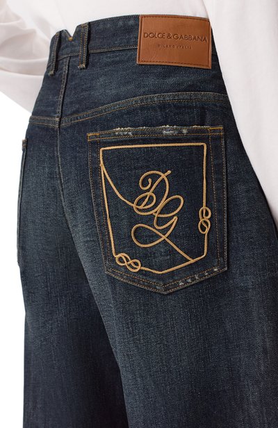 Джинсы DOLCE & GABBANA темно-синего цвета по цене 139500 руб., арт. GP247Z/G8P03, фото 5 Джинсы DOLCE & GABBANA, арт. GP247Z/G8P03, фото 5