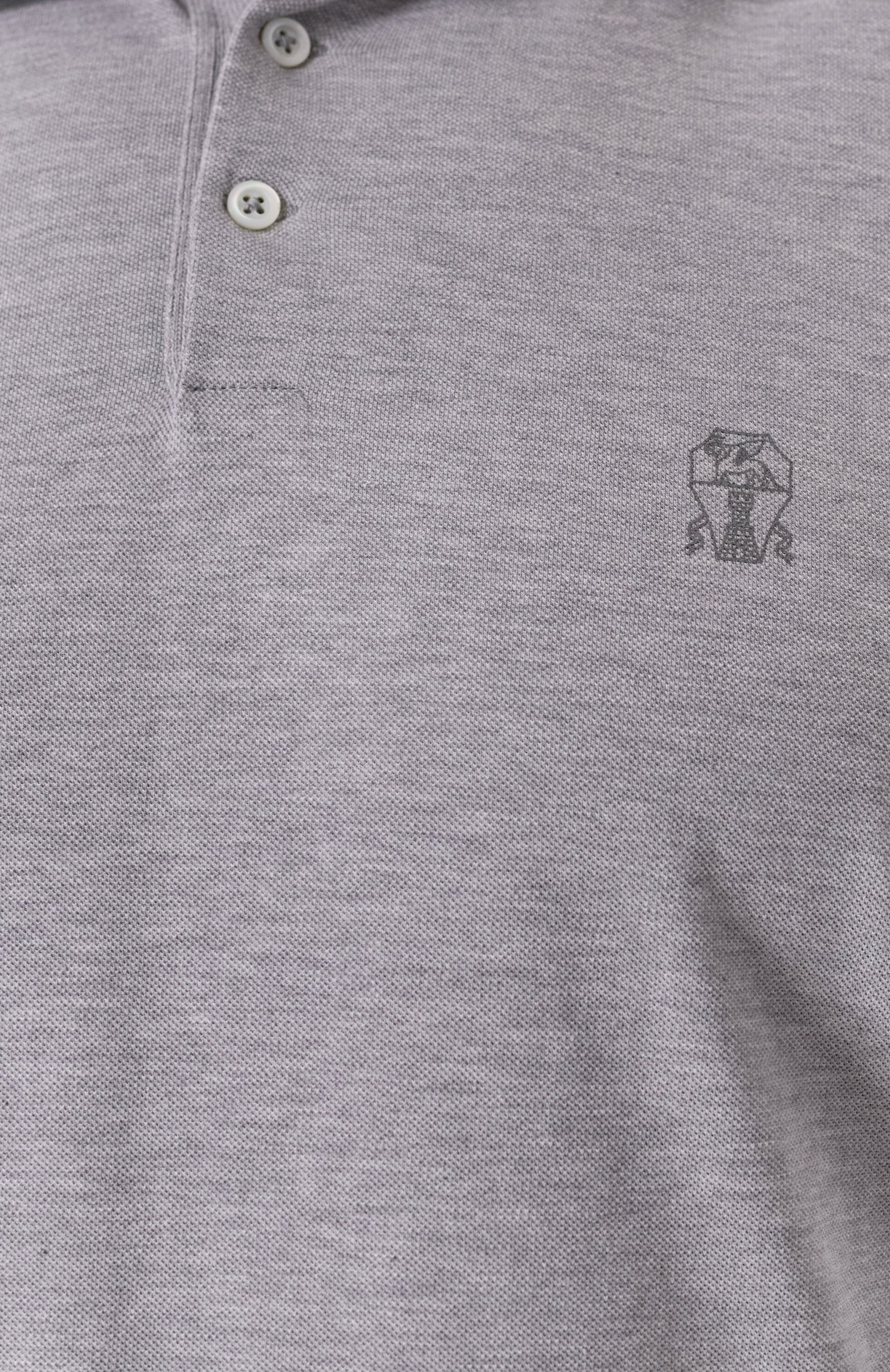Хлопковое поло BRUNELLO CUCINELLI, арт. ME8548788W, фото 6