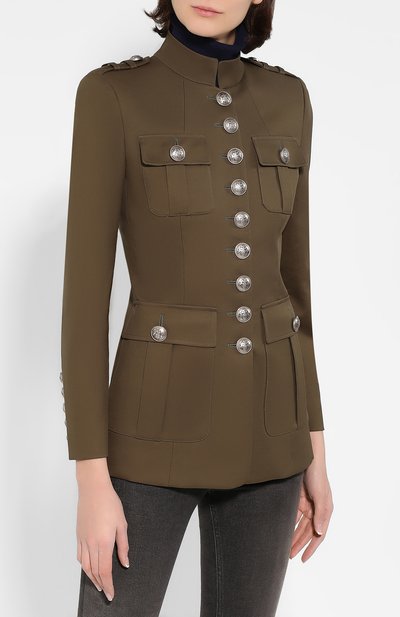 Хлопковый жакет MICHAEL KORS COLLECTION, арт. 804AKN025A, фото 3