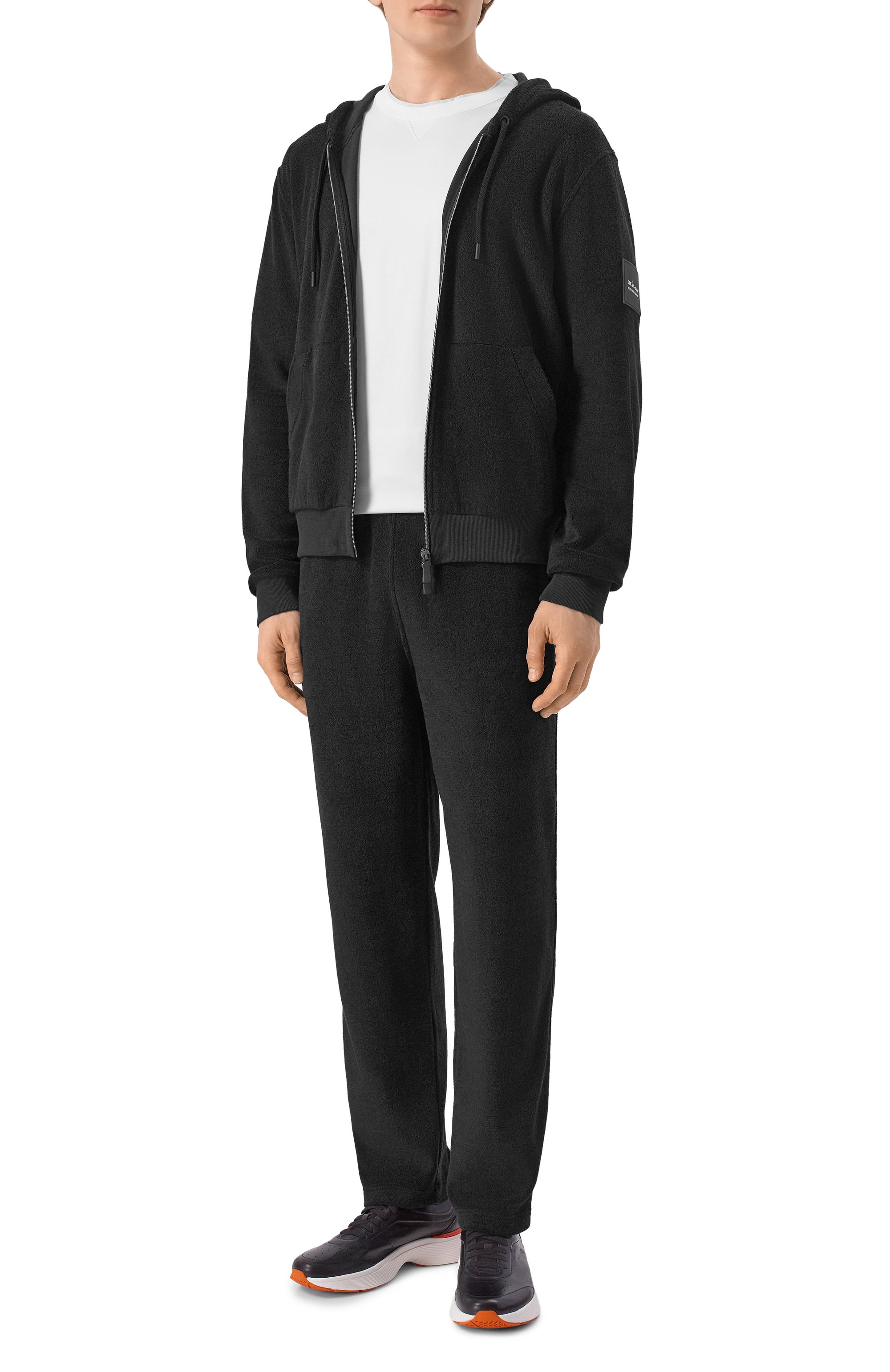 Хлопковая толстовка KITON черного цвета по цене 120500 руб., арт. UMM0104, фото 2 Хлопковая толстовка KITON, арт. UMM0104, фото 2