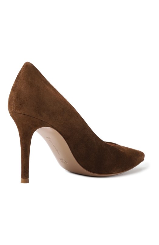 Замшевые туфли Gianvito 85 Gianvito Rossi G24580.85RIC.CAMTEXA Коричневый  G24580.85RIC.CAMTEXA Фото 5